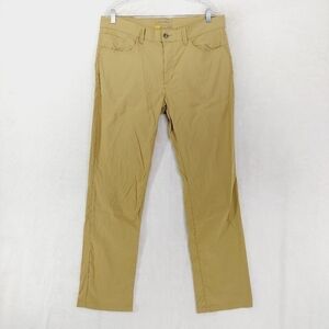 Eddie Bauer Tan Mid-Rise Travex Straight Leg Ankle Pants 3604